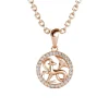 Pendentif Zodiaque Capricorne Finition Or Rose