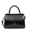 Petit sac à main en cuir noir Suave Even
