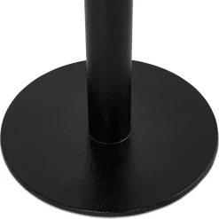 Petite table à diner 'BASTILLE' ronde en bois finition naturelle et fonte noire