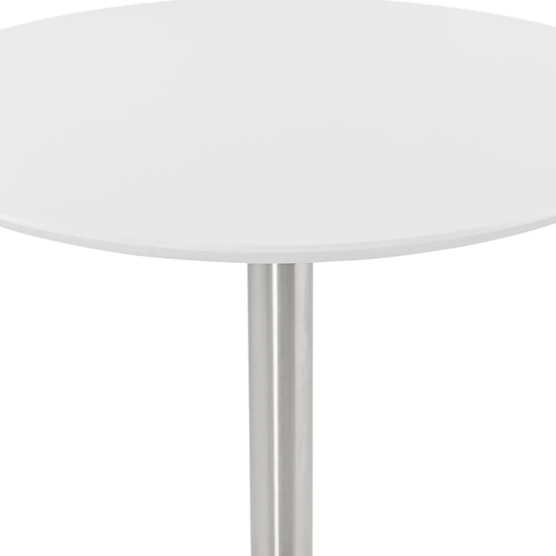 Petite table de bureau ou à diner ronde 'INDIANA' blanche