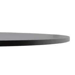 Petite table de bureau ou à diner ronde 'DALLAS' noire