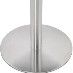 Petite table de bureau ou à diner ronde 'DALLAS' noire