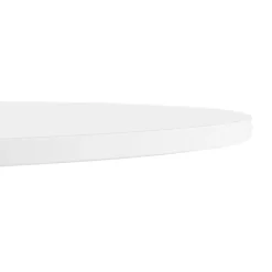Petite table de bureau ou à diner ronde 'DALLAS' blanche