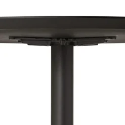 Petite table de bureau ou à diner ronde 'CHEF' noire