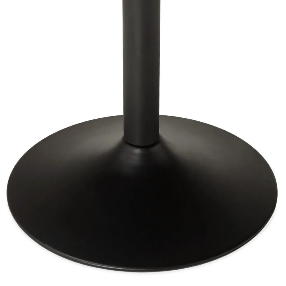 Petite table de bureau ou à diner ronde 'CHEF' noire