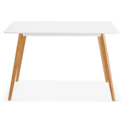 Petite table ou bureau design 'MARIUS' blanche style scandinave
