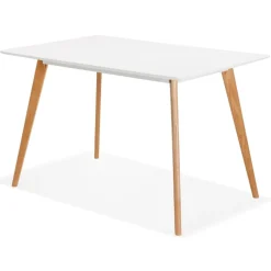 Petite table ou bureau design 'MARIUS' blanche style scandinave