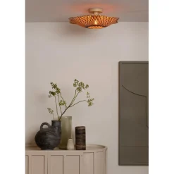 Plafonnier Madura bambou abat-jour naturel marron
