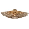 Plafonnier Madura bambou abat-jour naturel marron