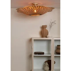 Plafonnier Madura bambou abat-jour naturel marron