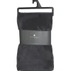 Plaid microfibre gris foncé 180x230