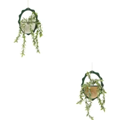 Plante artificelle suspendue Cheri Blanc