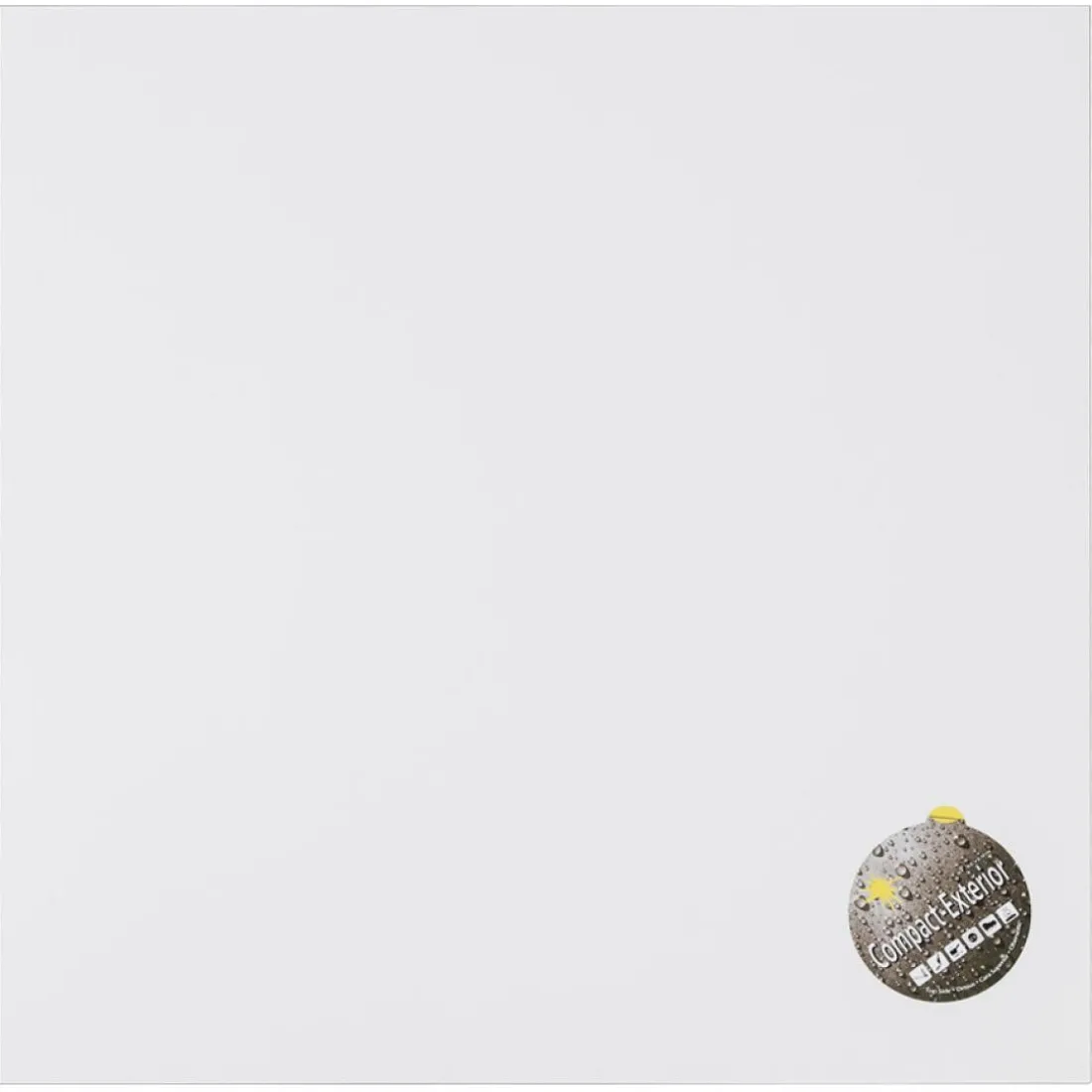 Plateau de table 'PLANO' carré blanc en résine compressée