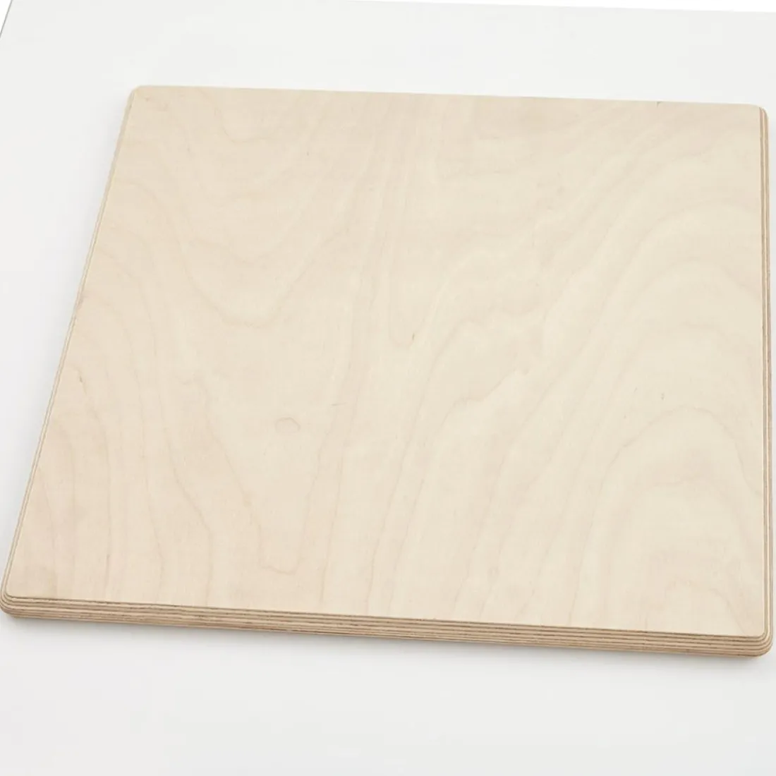 Plateau de table 'PLANO' carré blanc en résine compressée