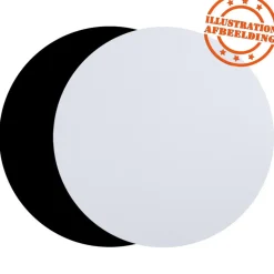 Plateau de table 'RINGO' rond noir