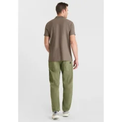 Polo CERLO marron en coton Leif
