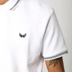 Polo M Courtes en coton BARRO White blanc