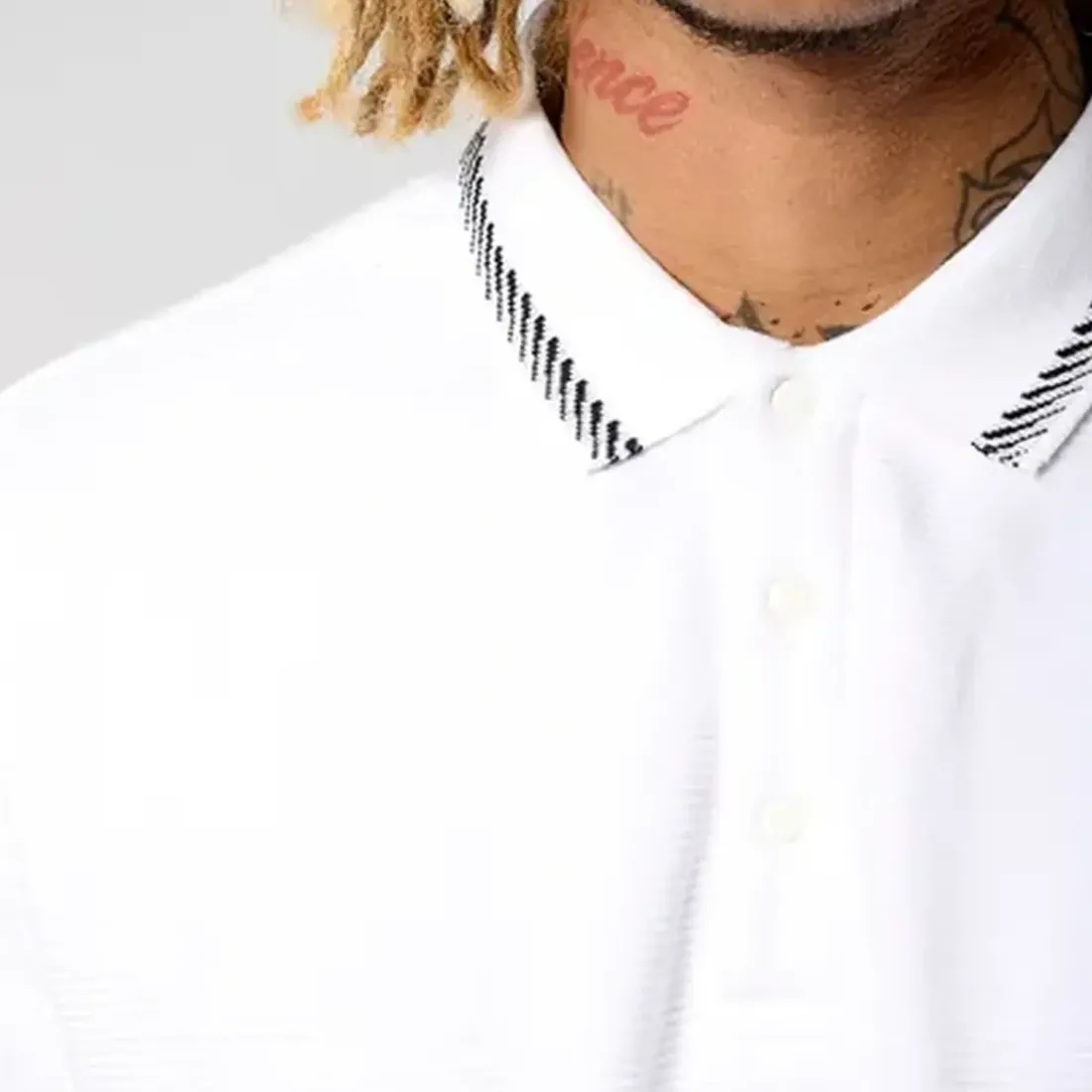 Polo M Courtes en coton BARRO White blanc