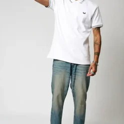 Polo M Courtes en coton BARRO White blanc