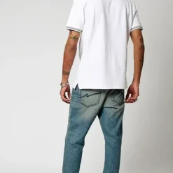 Polo M Courtes en coton BARRO White blanc
