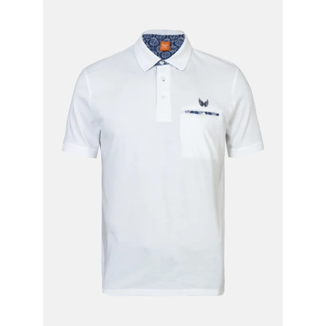 Polo M Courtes en coton BARRO White blanc