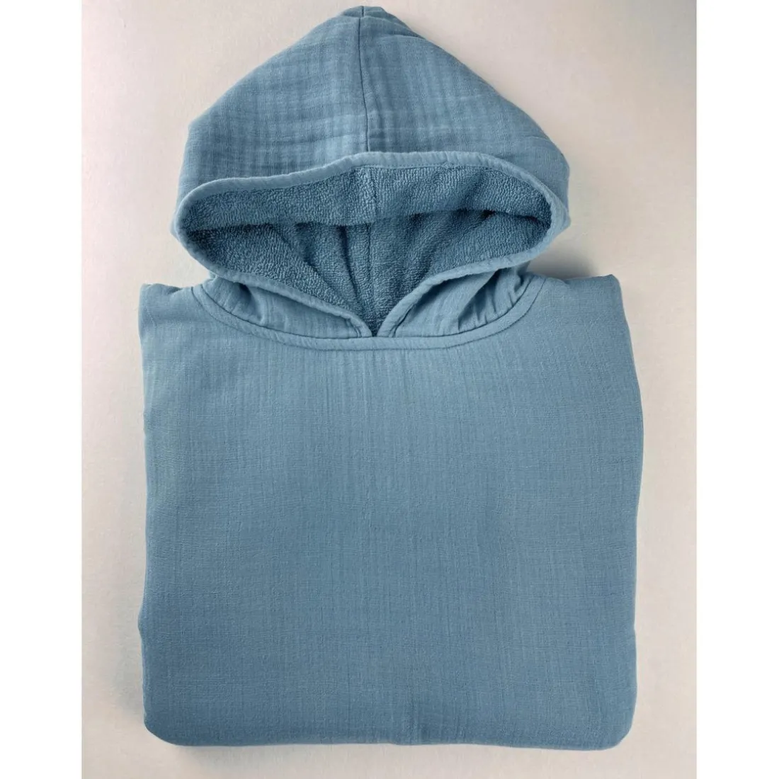 Poncho 1 et 2 ans en Coton Bleu