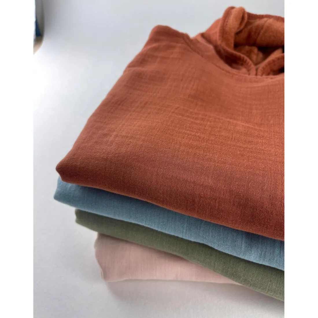 Poncho 1 et 2 ans en Coton Bleu