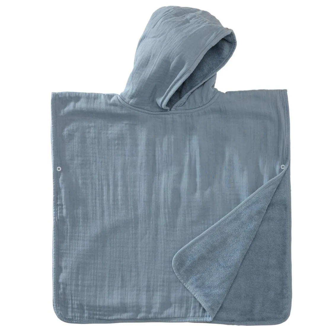 Poncho 1 et 2 ans en Coton Bleu