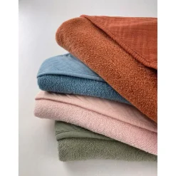 Poncho 1 et 2 ans en Coton Rose