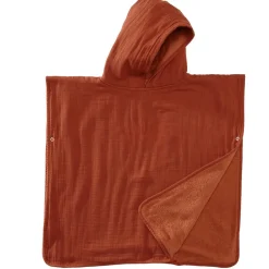 Poncho 1 et 2 ans en Coton Marron noisette
