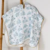 Poncho pour bébé Jouy bleu