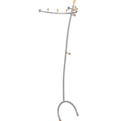 Porte manteau design acier et bois