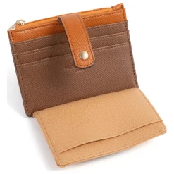 Porte-cartes Cuir MERLINE Chocolat/Multicolore Hattie