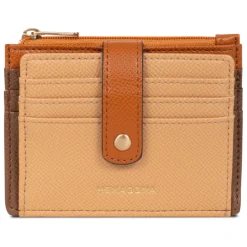 Porte-cartes Cuir MERLINE Chocolat/Multicolore Hattie