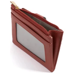 Porte-cartes Cuir MERLINE Brique Lyra