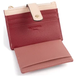 Porte-cartes Cuir MERLINE Bordeaux/Multicolore Opal