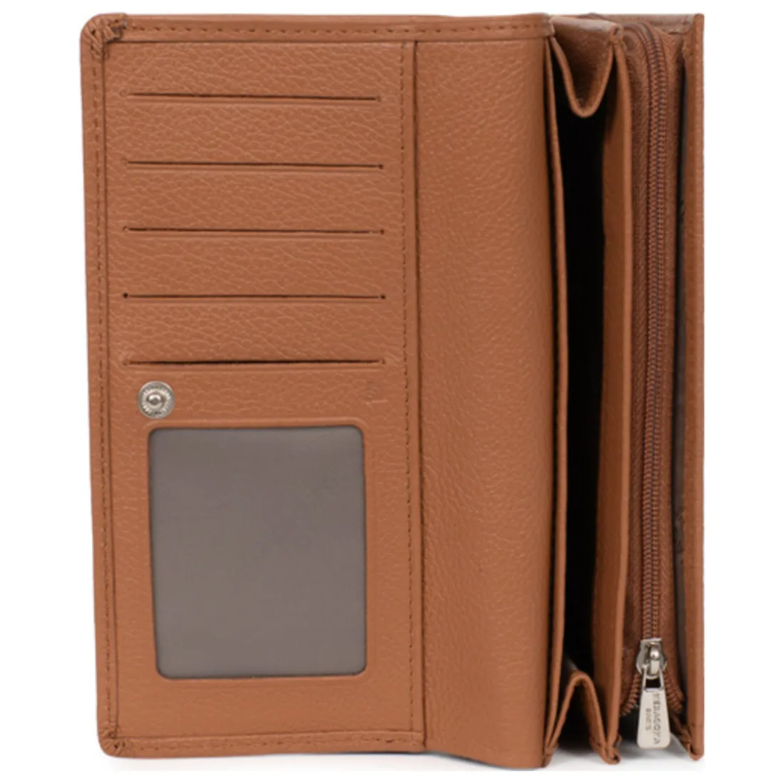 Portefeuille long Stop RFID MIRABELLE Tan en cuir Ria beige