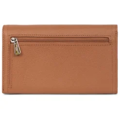 Portefeuille long Stop RFID MIRABELLE Terre en cuir Sia