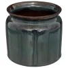 Pot céramique bleu