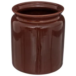 Pot céramique marron
