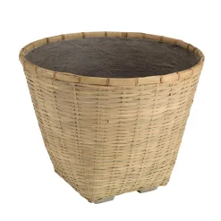 Pot de fleur rond en bambou naturel HECTOR