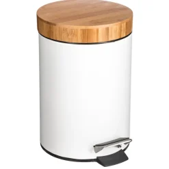 Poubelle à couvercle bambou 3L