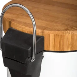 Poubelle à couvercle bambou 3L