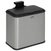 Poubelle compost inox 5l noir