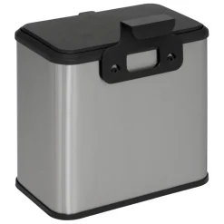 Poubelle compost inox 5l noir