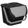Poubelle tri en plastique 24L