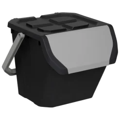 Poubelle tri en plastique 24L