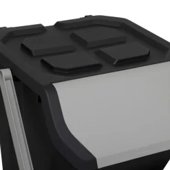 Poubelle tri en plastique 24L