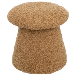 Pouf bouclette enfant Zopi marron