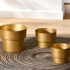 PRECIOR CACHE POT METAL DORE SMALL